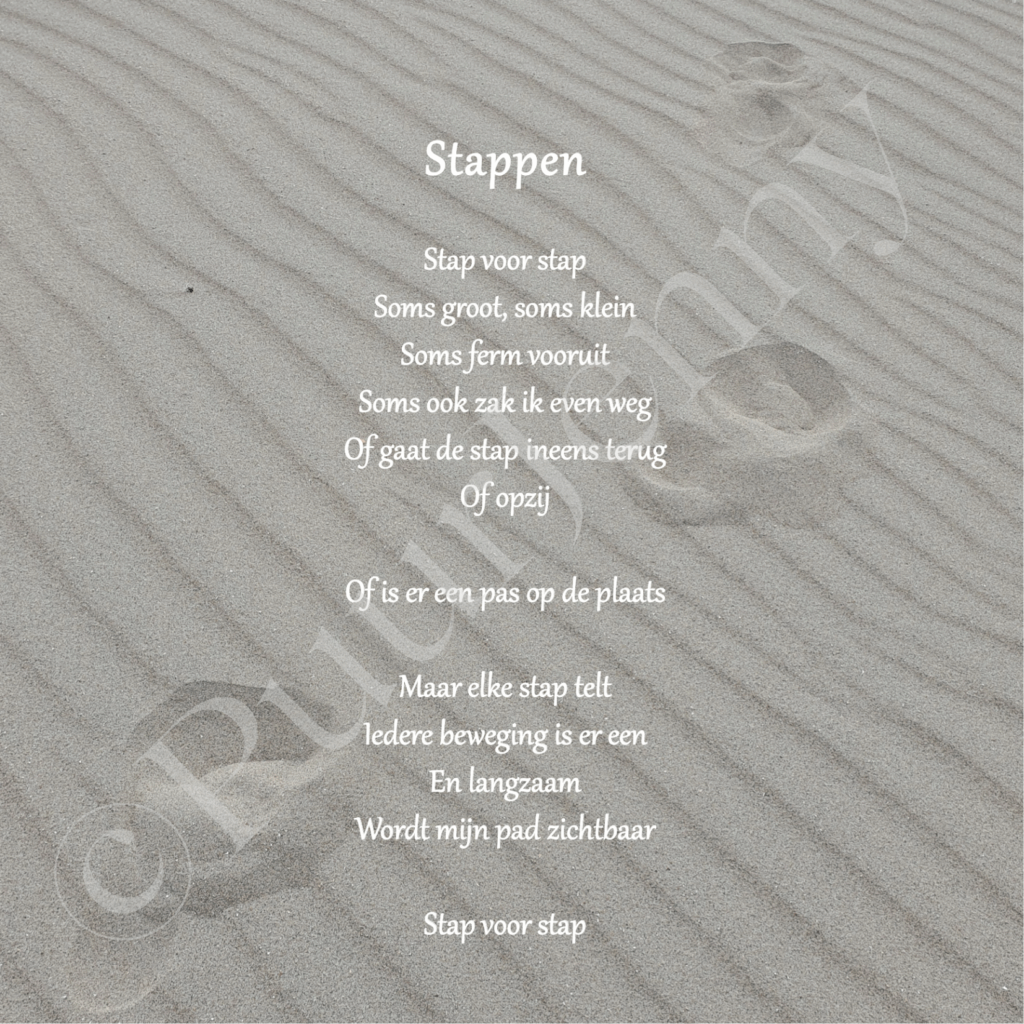 Beeldgedicht Stappen